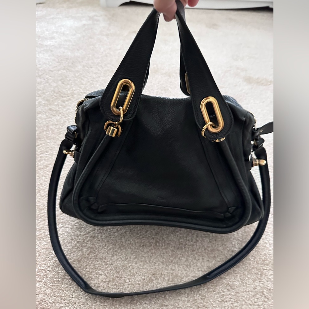 Authentic Chloe medium  Paraty Bag in Black.